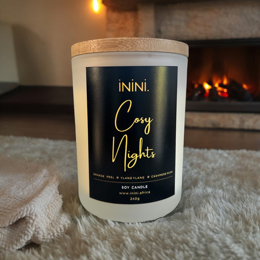 COSY NIGHTS - orange peel, ylang ylang, cashmere musk - Scented Soy Candle