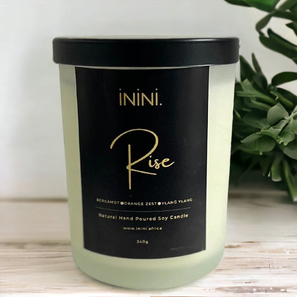 RISE - bergamot, orange zest, ylang ylang - Scented Soy Candle