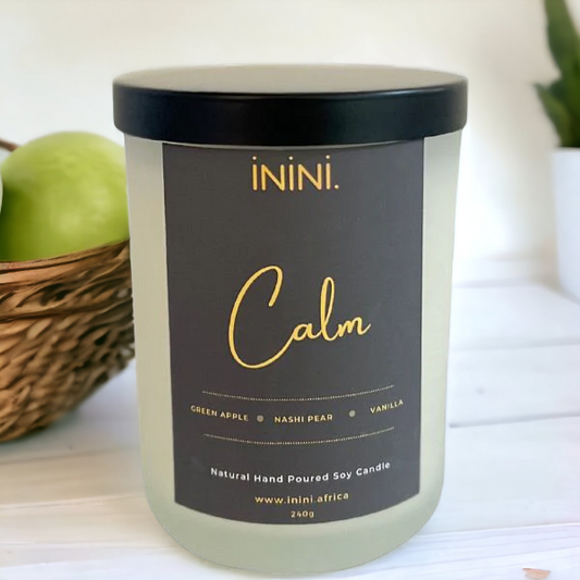 CALM - green apple, nashi pear, vanilla - Scented Soy Candle